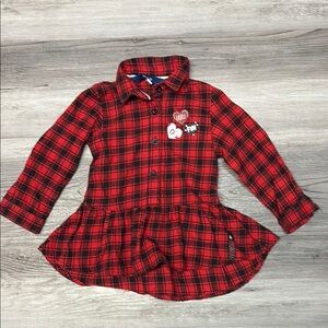 Red Plaid Kids Shirt 5/$20